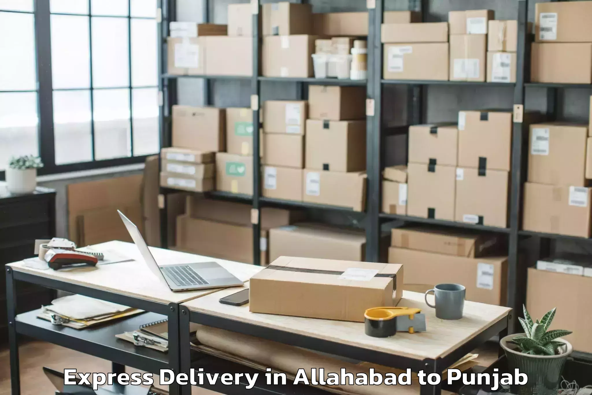 Book Allahabad to Barnala Express Delivery Online